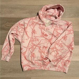 Abercrombie & Fitch Light Pink Patterned Hoodie